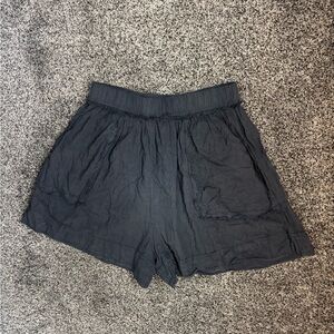 Free People High Waist Black Shorts
